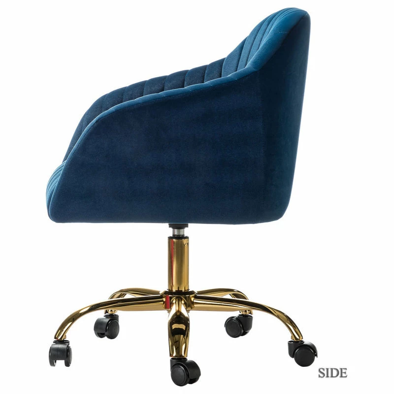 Promo โ Karat Home Swivel Task Chair With Tufted Back, Navy ๐ - Image 3