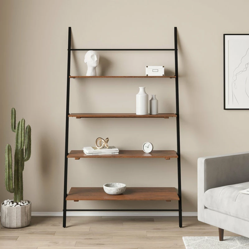 Budget 🥰 Madeleine Home Inc. Lasalle Ladder Shelf, Walnut ⭐ - Image 2