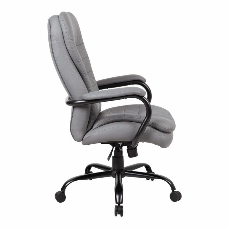 Cheap ๐ Boss Office Products Boss Office Heavy Duty Double Plush CaressoftPlus Chair In Gray ๐ - Image 4