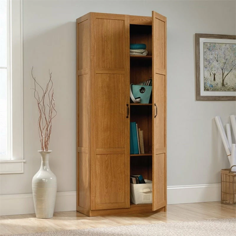 Cheapest ❤️ Sauder Select Engineered Wood Storage Cabinet In Highland Oak ⭐ - Image 4