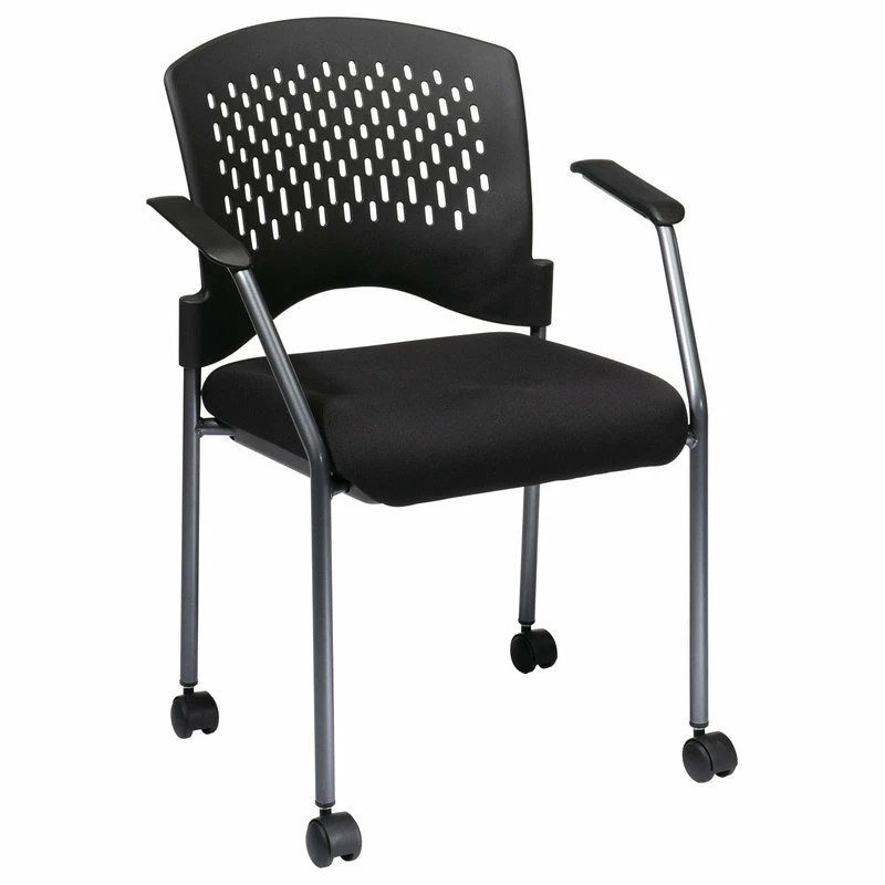 Best deal โ๏ธ Office Star Products Black Plastic Coal Free Flex Rolling Visitor Chair ๐คฉ