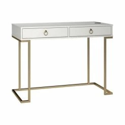 Flash Sale 🎁 A Design Studio Serenity Writing Desk, White 🧨