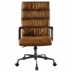 Discount 😍 Acme Furniture ACME Jairo Executive Office Chair With Lift, Sahara Top Grain Leather ⭐