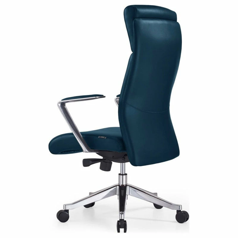 New 𧨠Zuri Furniture Draper Modern Adjustable Executive Chair Dark Teal Top Grain Leather π - Image 6
