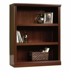 Top 10 🛒 Bowery Hill Traditional Engineered Wood 3 Shelf Bookcase In Select Cherry 🤩