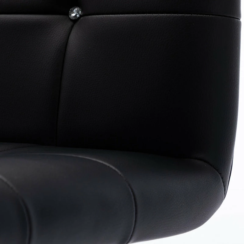 Buy 💯 Duhome Elegant Lifestyle Rhinestone Square Tufted Desk Chair, Black-Pu ✨ - Image 4