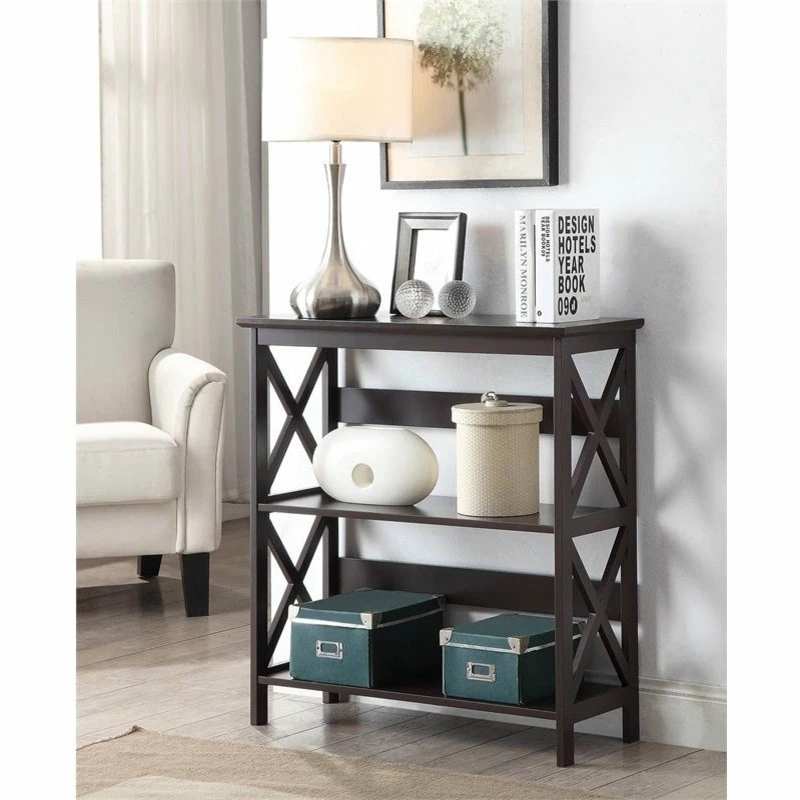 Hot Sale โญ Convenience Concepts Oxford Three-Tier Bookcase In Espresso Wood Finish ๐ - Image 2