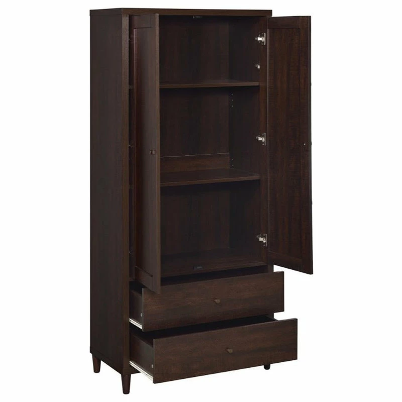 Best Pirce 🥰 Coaster Home Furnishings Coaster 2 Door Casual Wooden Accent Storage Cabinet In Rustic Tobacco 🥰 - Image 3