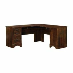 Best Sale 😀 Sauder Harbor View Corner Traditional Wood Computer Desk In Curado Cherry 👏