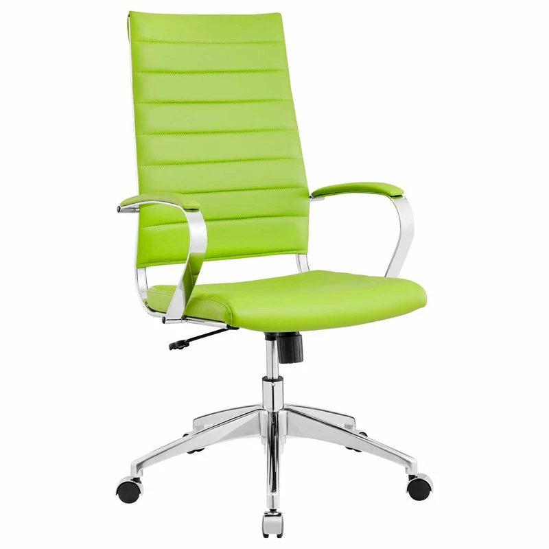 Promo 🥰 LexMod Jive Highback Faux Leather Office Chair, Bright Green 💯 - Image 9