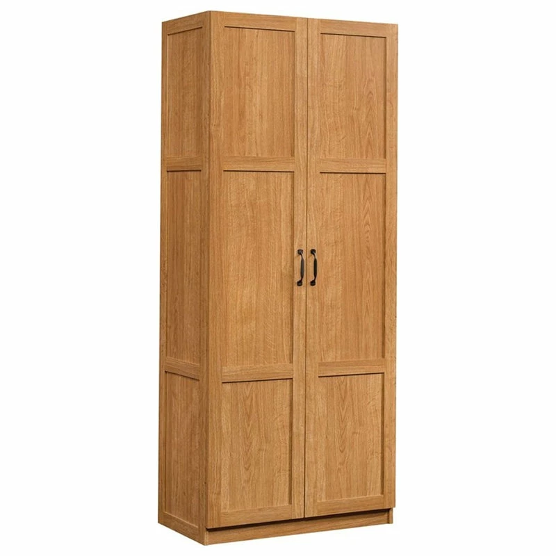 Cheapest ❤️ Sauder Select Engineered Wood Storage Cabinet In Highland Oak ⭐