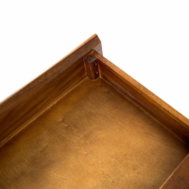 Best Sale 🎉 GDFStudio GDF Studio Elrod Dark Oak Acacia Wood Storage Desk With Rustic Metal Iron Accent 🤩 - Image 8