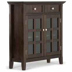 New 🎁 Simpli Home Ltd. Acadian Entryway Storage Cabinet 😉