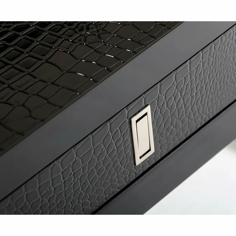 Best Sale 🌟 Vig Furniture Inc. A&X Congress Transitional Black Crocodile Desk ⌛ - Image 4