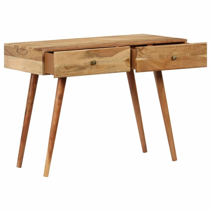 Cheap โจ Vida XL LLC VidaXL Solid Acacia Wood Desk Sturdy Console Computer Study Writing Table ๐ - Image 4