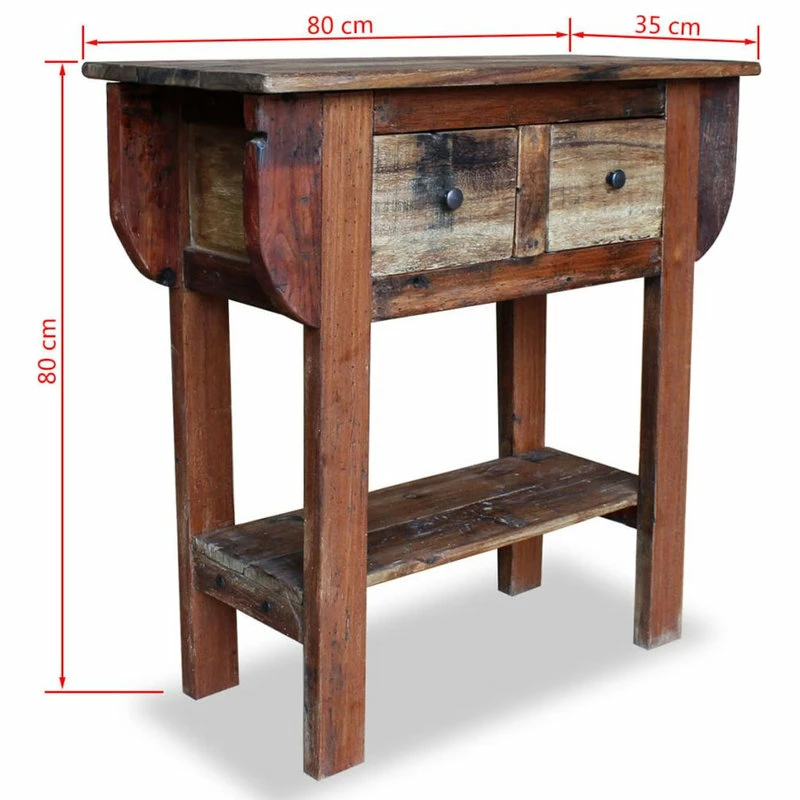 Cheapest ๐ Vida XL LLC VidaXL Console Table Solid Reclaimed Wood 31.5" Sideboard Wooden Side Desk ๐ - Image 5