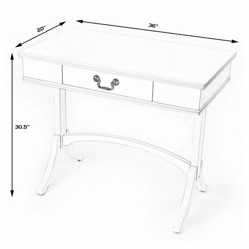 Best Sale 🛒 Butler Specialty Company Alta Coffee Writing Desk 🔔 - Image 7