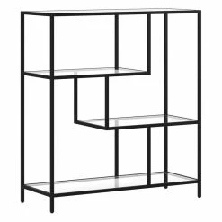 Cheap 😍 Henn&Hart 36" Blackened Bronze Metal/Glass Bookcase 🎁