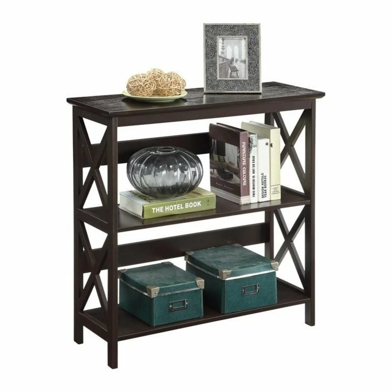 Hot Sale โญ Convenience Concepts Oxford Three-Tier Bookcase In Espresso Wood Finish ๐ - Image 3