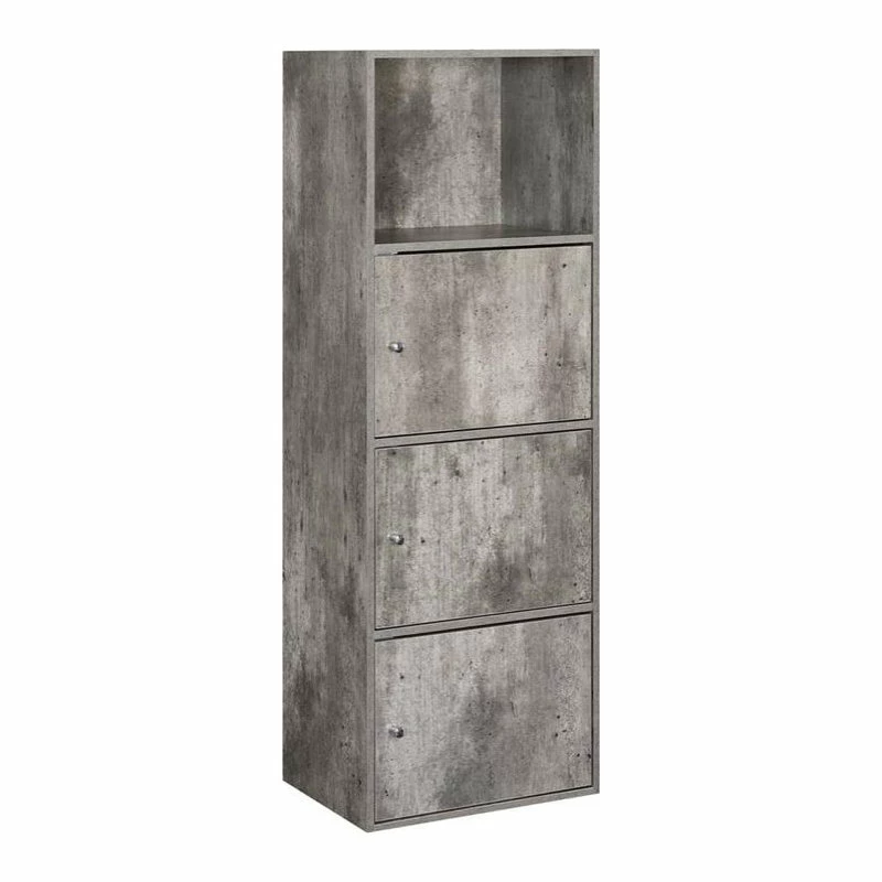 Discount โ๏ธ Convenience Concepts Xtra Storage 3 Door Cabinet In Gray Faux Birch Wood Finish ๐ - Image 4