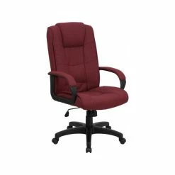 Brand new ❤️ Flash Furniture Burgundy Fabric Office Chair GO-5301B-BY-GG 😍