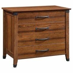 Best Sale 🌟 Sauder Carson Forge 2 Drawer Lateral File Cabinet In Washington Cherry ⌛