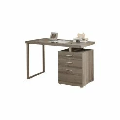 Hot Sale ✔️ Monarch Specialties Left Or Right Facing Computer Desk, Dark Taupe 🔔