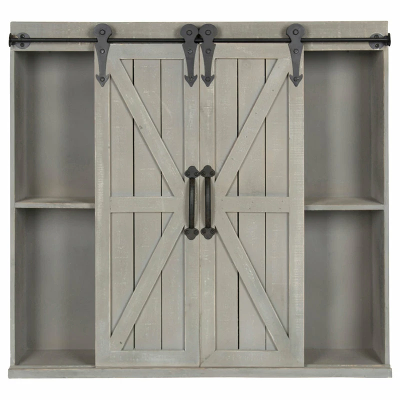Buy π₯° Uniek Kate And Laurel Cates Rustic Wood Decorative Cabinet With Sliding Barn Doors, Gr β - Image 3