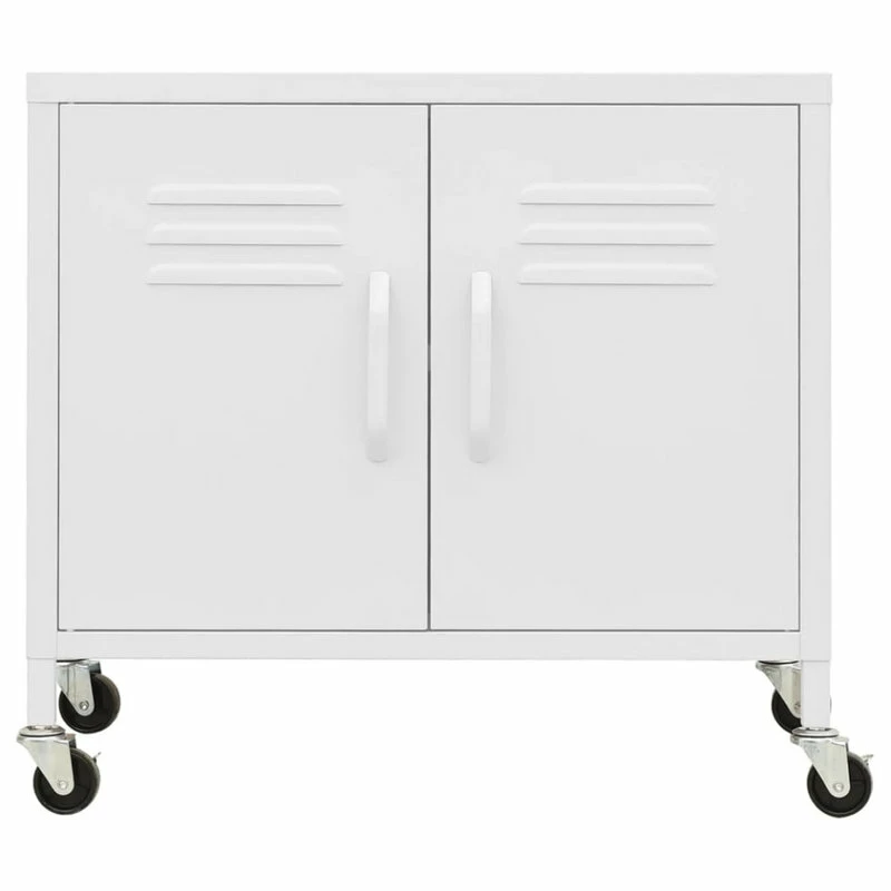 Cheap 🤩 Vida XL LLC VidaXL Storage Cabinet White Steel Cupboard Bookcase Display Cabinet Furniture ✨ - Image 4