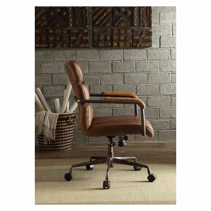 Budget ✨ Sleep And Play USA Antonio Leather Executive Office Chair, Vintage Brown 😉 - Image 3
