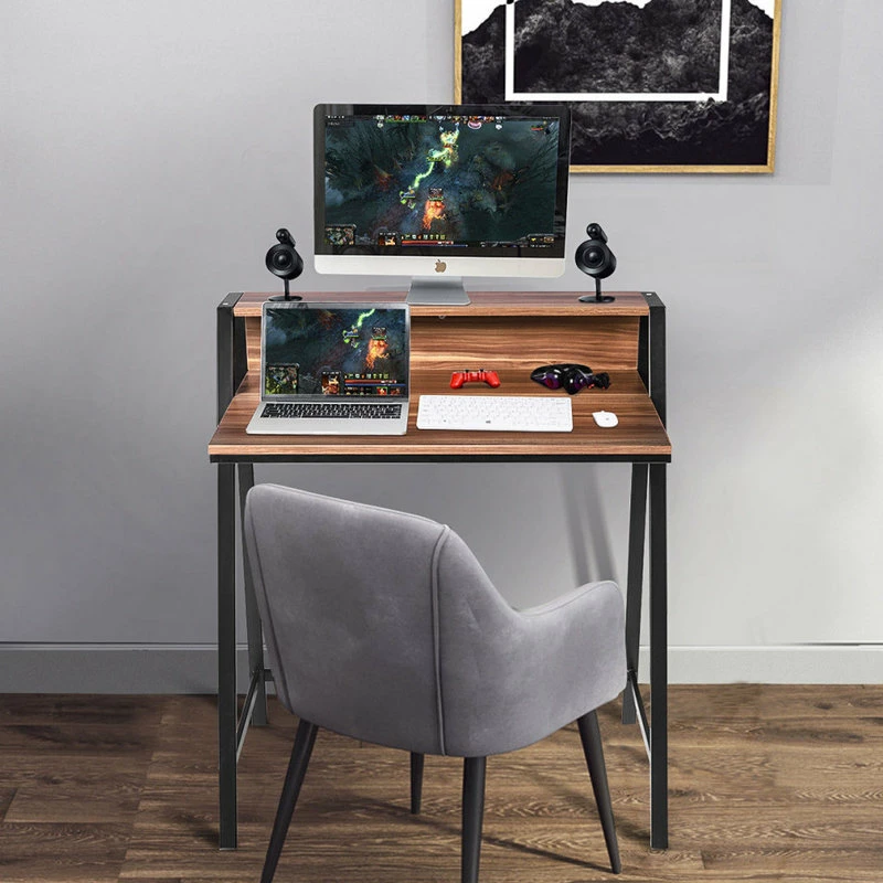 Best reviews of 👏 Costway 2 Tier Computer Desk PC Laptop Table Study Writing Home Workstation 🤩 - Image 4