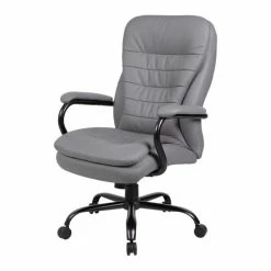 Cheap 🎁 Boss Office Products Boss Office Heavy Duty Double Plush CaressoftPlus Chair In Gray 😍