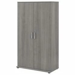 Buy ๐ Bush Business Furniture Universal Tall Storage Cabinet With Doors In Platinum Gray - Engineered Wood โจ