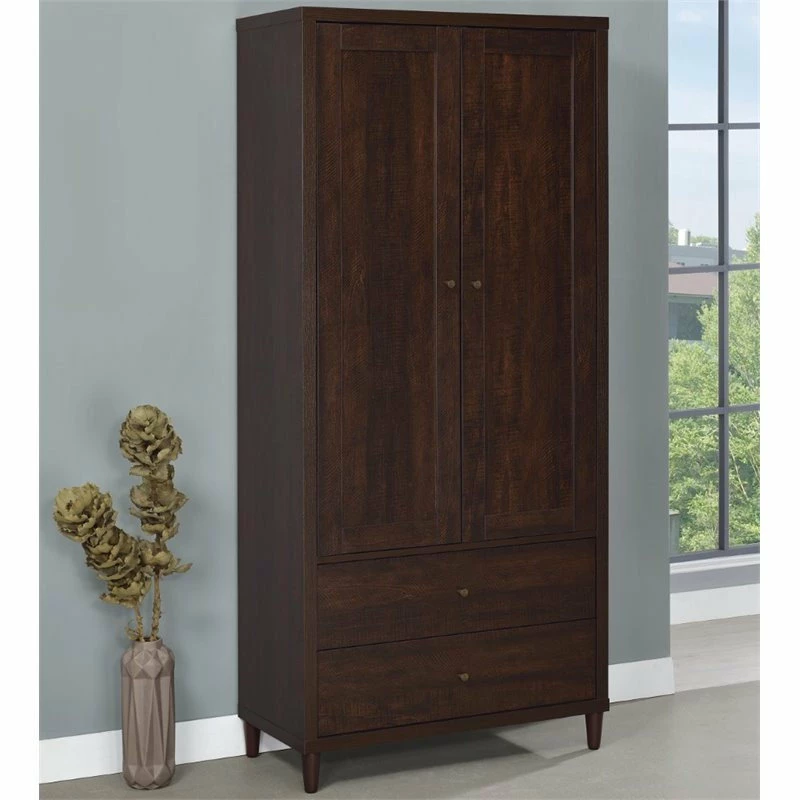 Best Pirce 🥰 Coaster Home Furnishings Coaster 2 Door Casual Wooden Accent Storage Cabinet In Rustic Tobacco 🥰 - Image 2