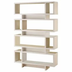 Cheap 💯 Coaster Home Furnishings Coaster Contemporary White Finish Open Bookcase 🧨