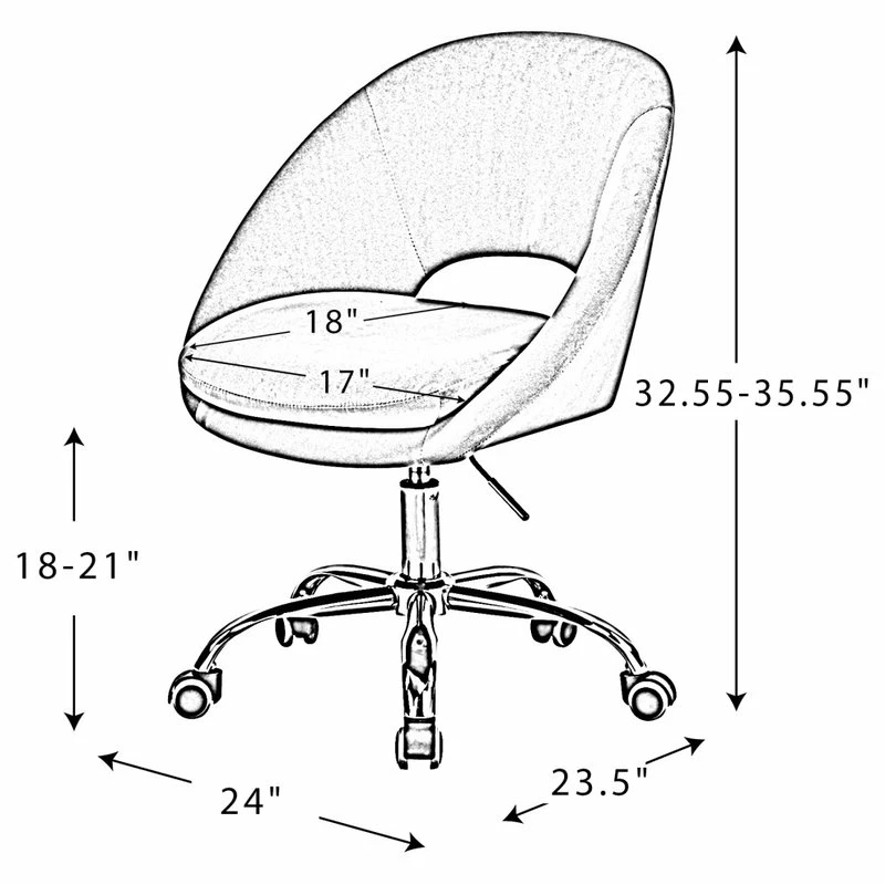 Buy ๐ Karat Home Savas Task Chair, Charcoal ๐ฅ - Image 9