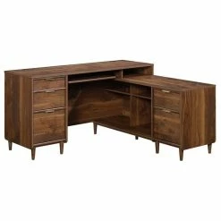 Wholesale ⭐ Sauder Clifford Place L Shaped Computer Desk In Grand Walnut 🔥