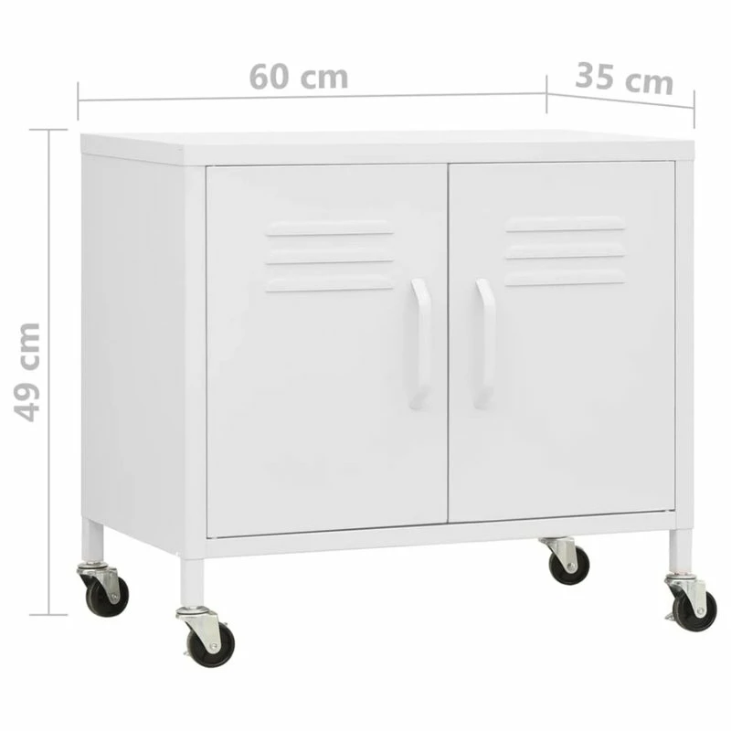 Cheap 🤩 Vida XL LLC VidaXL Storage Cabinet White Steel Cupboard Bookcase Display Cabinet Furniture ✨ - Image 9