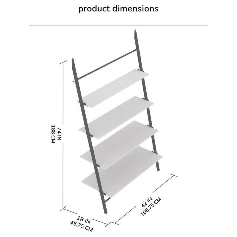 Budget 🥰 Madeleine Home Inc. Lasalle Ladder Shelf, Walnut ⭐ - Image 12