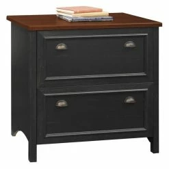 Flash Sale โ๏ธ Bush Business Furniture Fairview 2 Drawer Lateral File Cabinet In Antique Black - Engineered Wood ๐
