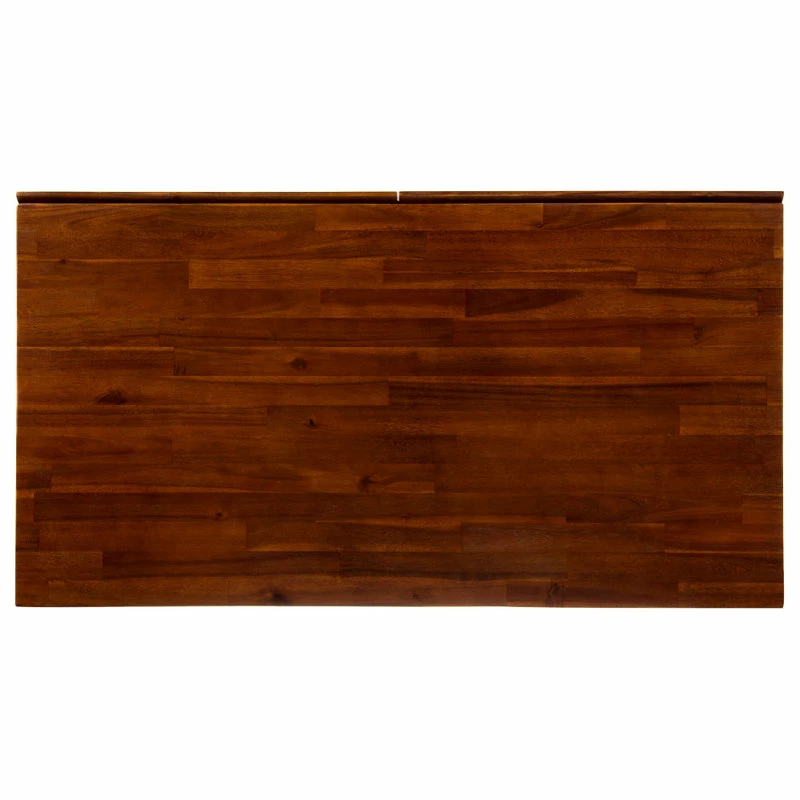 Best Sale 🎉 GDFStudio GDF Studio Elrod Dark Oak Acacia Wood Storage Desk With Rustic Metal Iron Accent 🤩 - Image 10