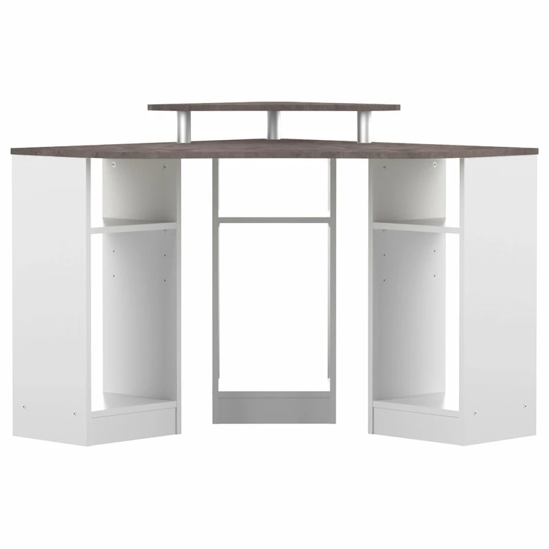 Coupon ๐ Symbiosis Corner Desk, White/Concrete Look ๐ - Image 2