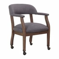 Buy 😉 Boss Office Products Boss Refined Rustic Desk Chair In Slate Gray Commercial Grade ❤️