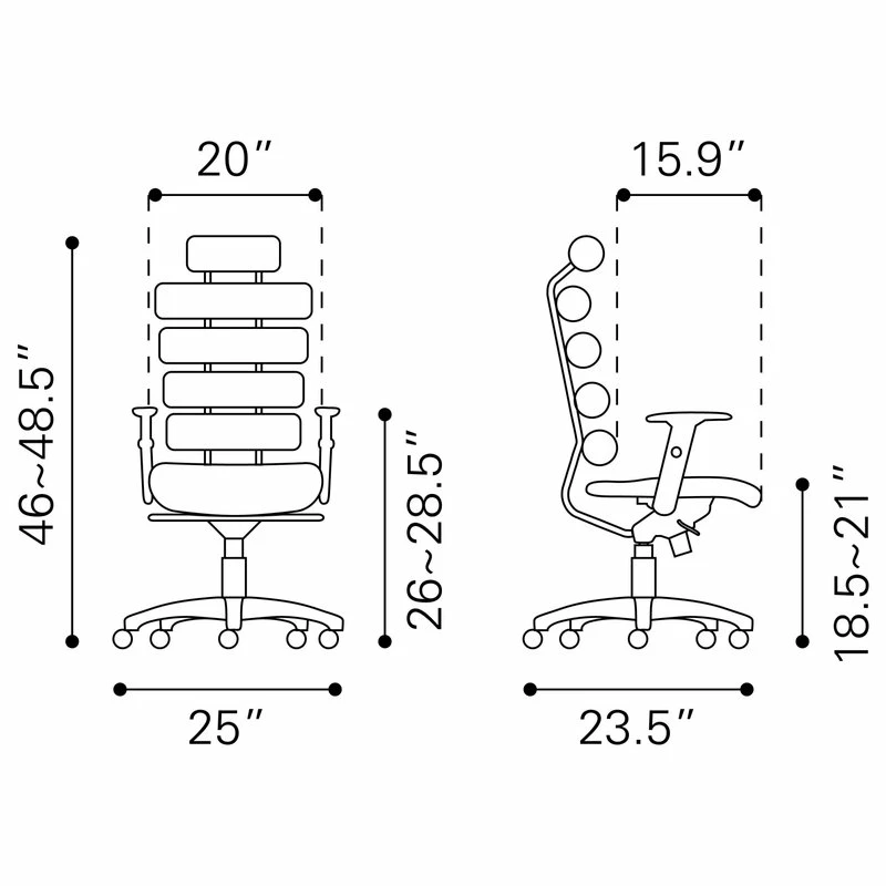 Cheap 😍 Zuo Modern Contemporary Unico Office Chair 🤩 - Image 9