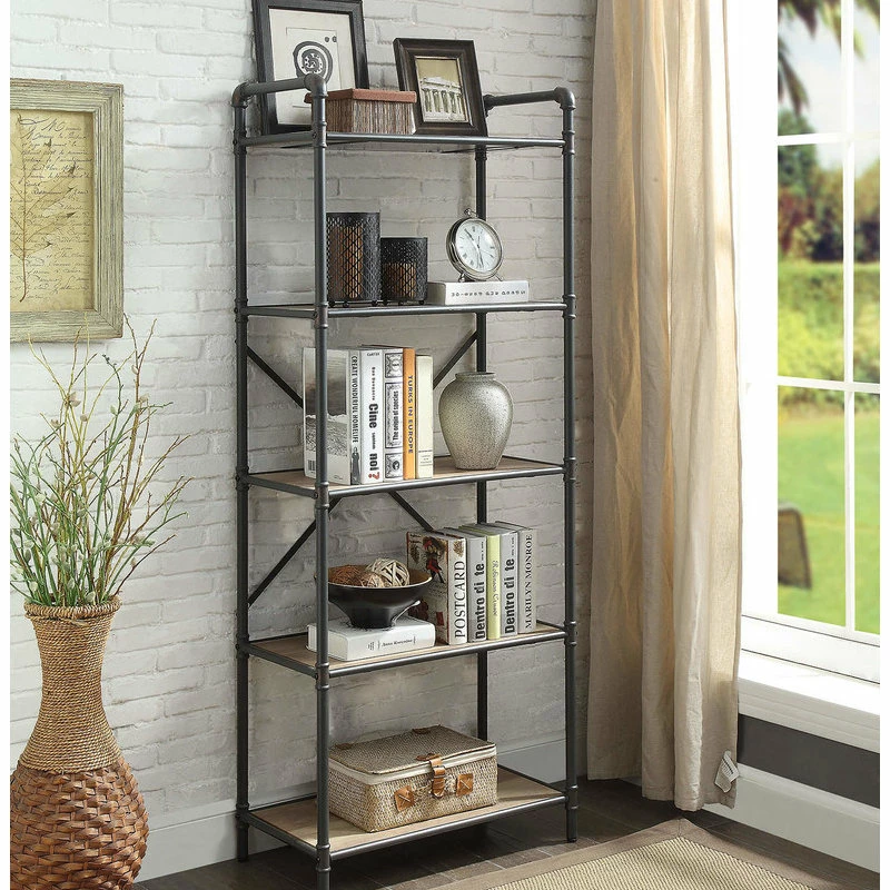 Cheapest ๐ Acme Furniture ACME Indi Bookshelf, Sandy Gray And Oak ๐ - Image 5