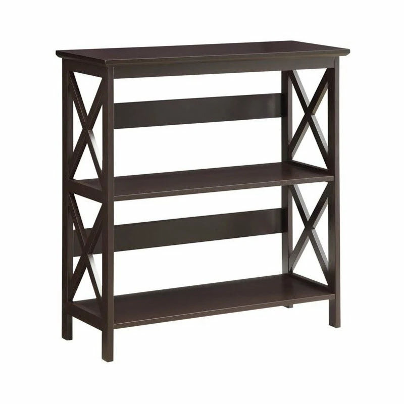 Hot Sale โญ Convenience Concepts Oxford Three-Tier Bookcase In Espresso Wood Finish ๐