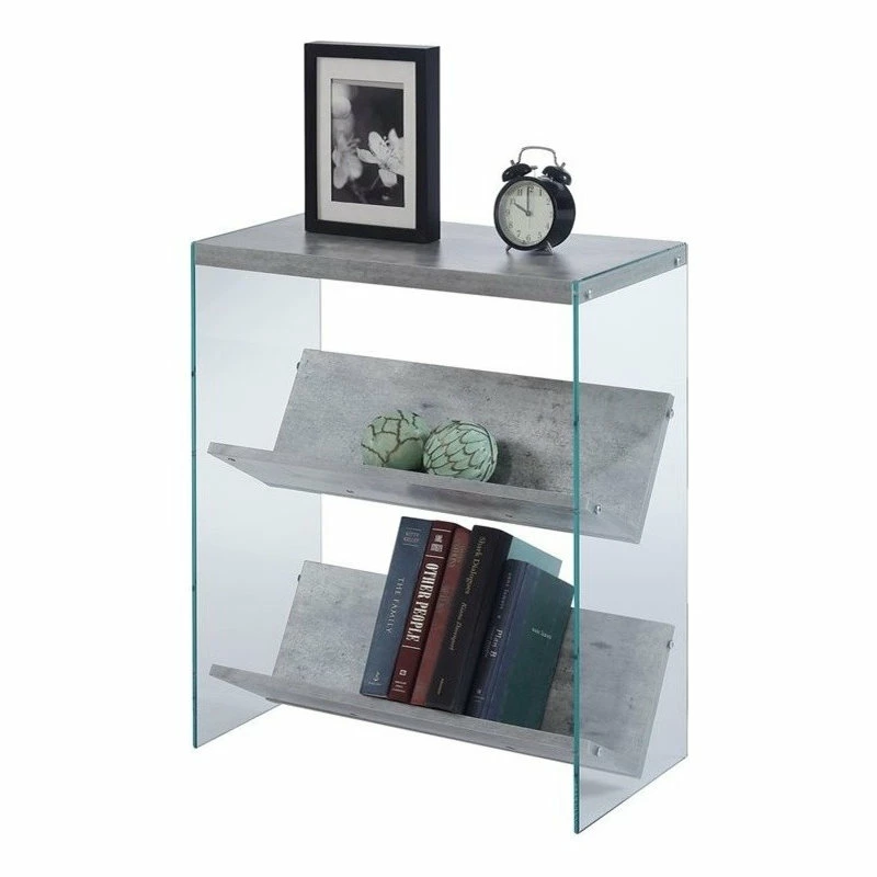 Best Pirce โญ Convenience Concepts SoHo Bookcase In Gray Faux Birch Wood Finish ๐ - Image 3