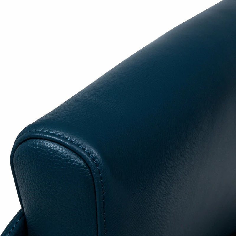 New 𧨠Zuri Furniture Draper Modern Adjustable Executive Chair Dark Teal Top Grain Leather π - Image 8