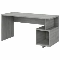 Best reviews of 🥰 Kathy Ireland Home By Bush Furniture Madison Avenue 60W Writing Desk With Storage In Modern Gray - Engineered Wood 🔥