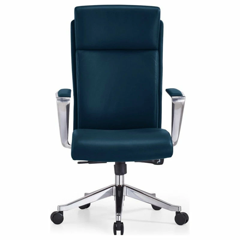 New 𧨠Zuri Furniture Draper Modern Adjustable Executive Chair Dark Teal Top Grain Leather π - Image 2